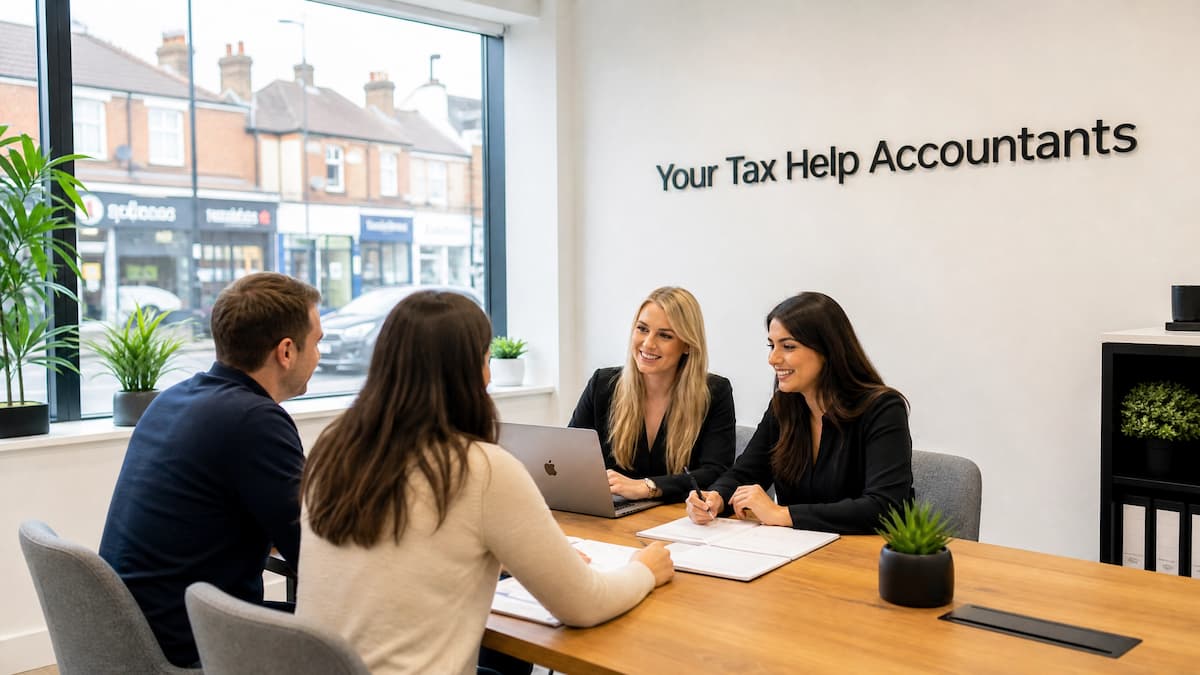 Meeting clients at Your Tax Help Accountants, Stanmore